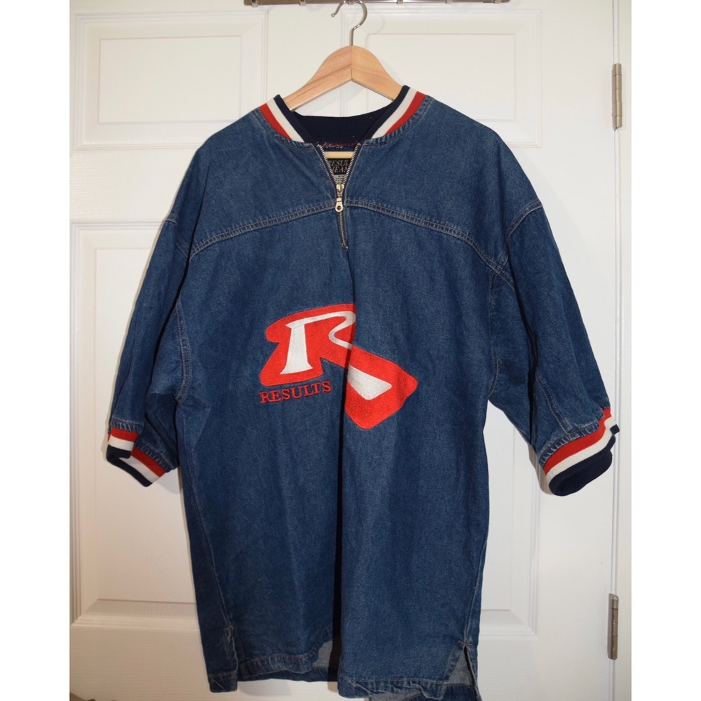Vintage 80s Denim Hockey Jersey